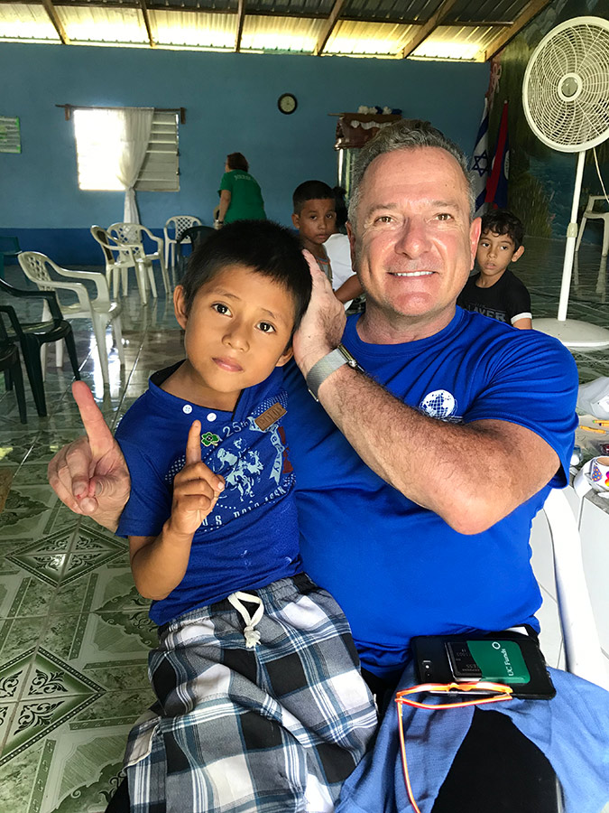 Dan Palmier on a mission trip to Belize