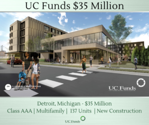 UC Funds Detroit Michigan $25 Million New Construction Multifamily