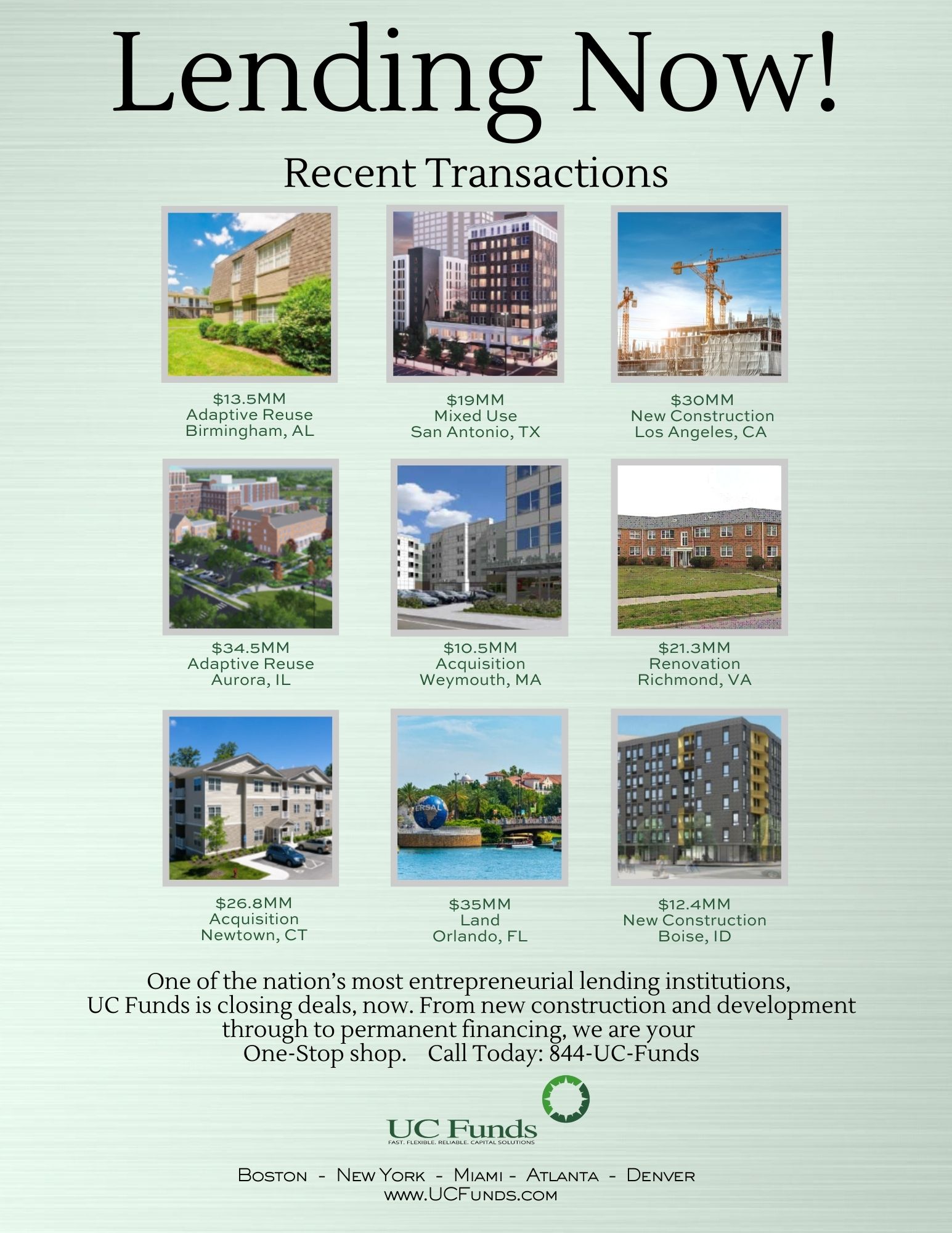 UC Funds Commercial Real Estate lending